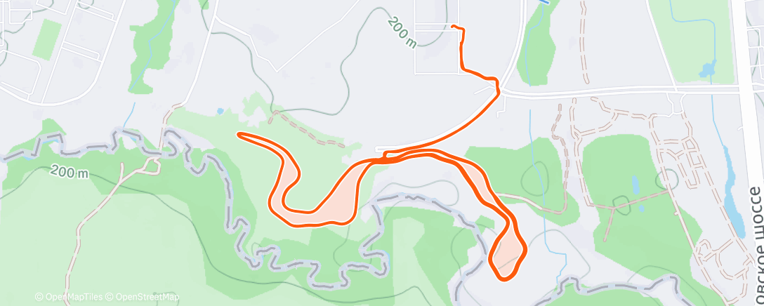 Map of the activity, Ночной забег
