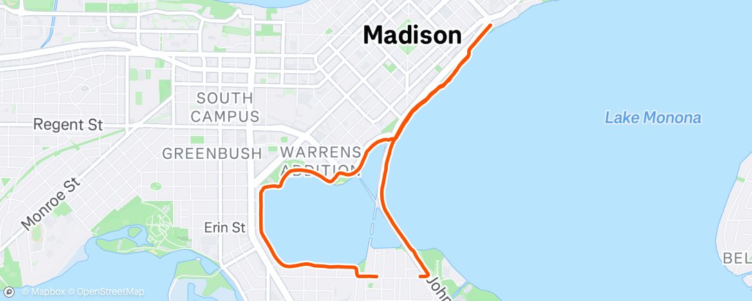 Map of the activity, 3x6 mins @7:30ish