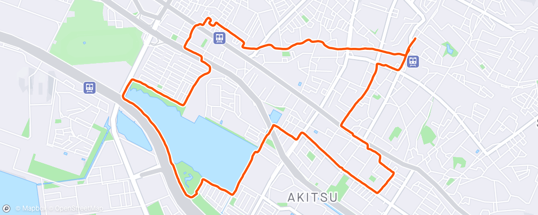 Kaart van de activiteit “Night Run”