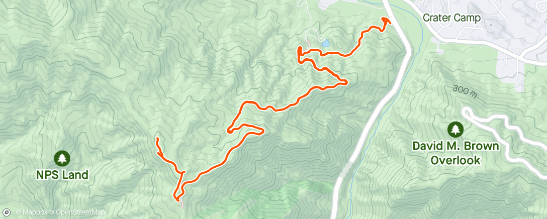 Map of the activity, Hike in Malibu Creek State Park