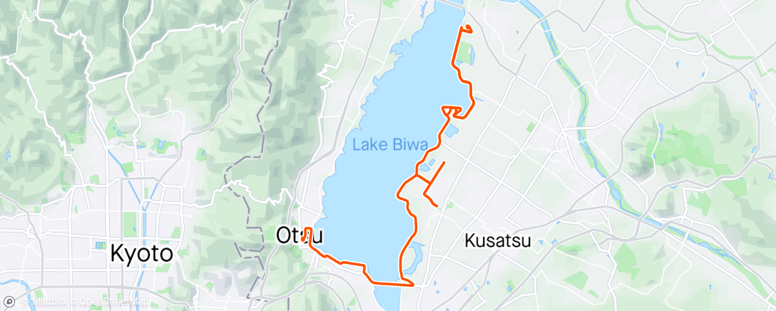 Map of the activity, びわ湖マラソン2024