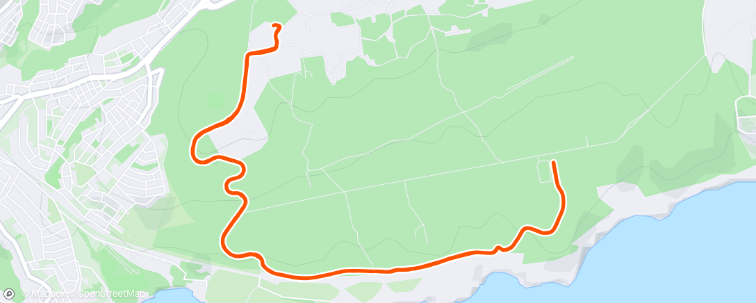 Mapa da atividade, Tuesday Morning Run