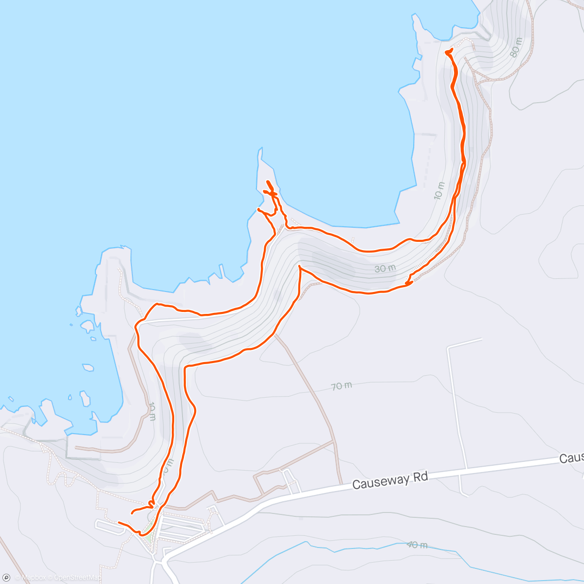 Map of the activity, Giant’s Causeway