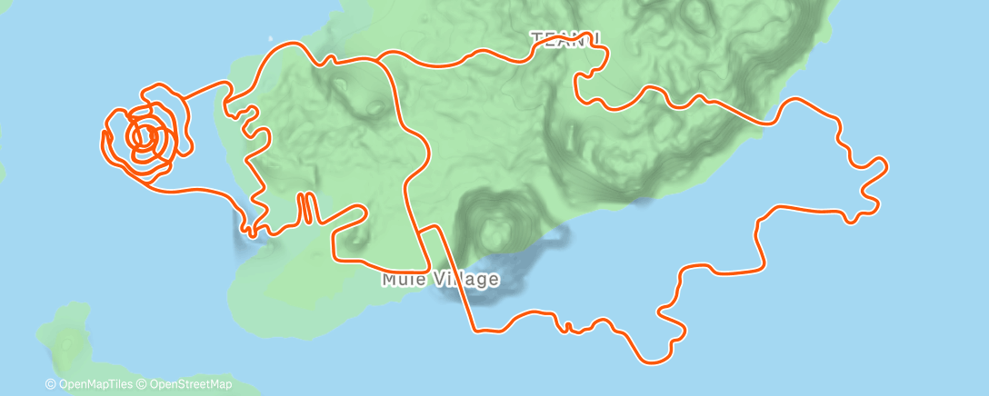 Map of the activity, Zwift - Endurance on Spiral into the Volcano in Watopia