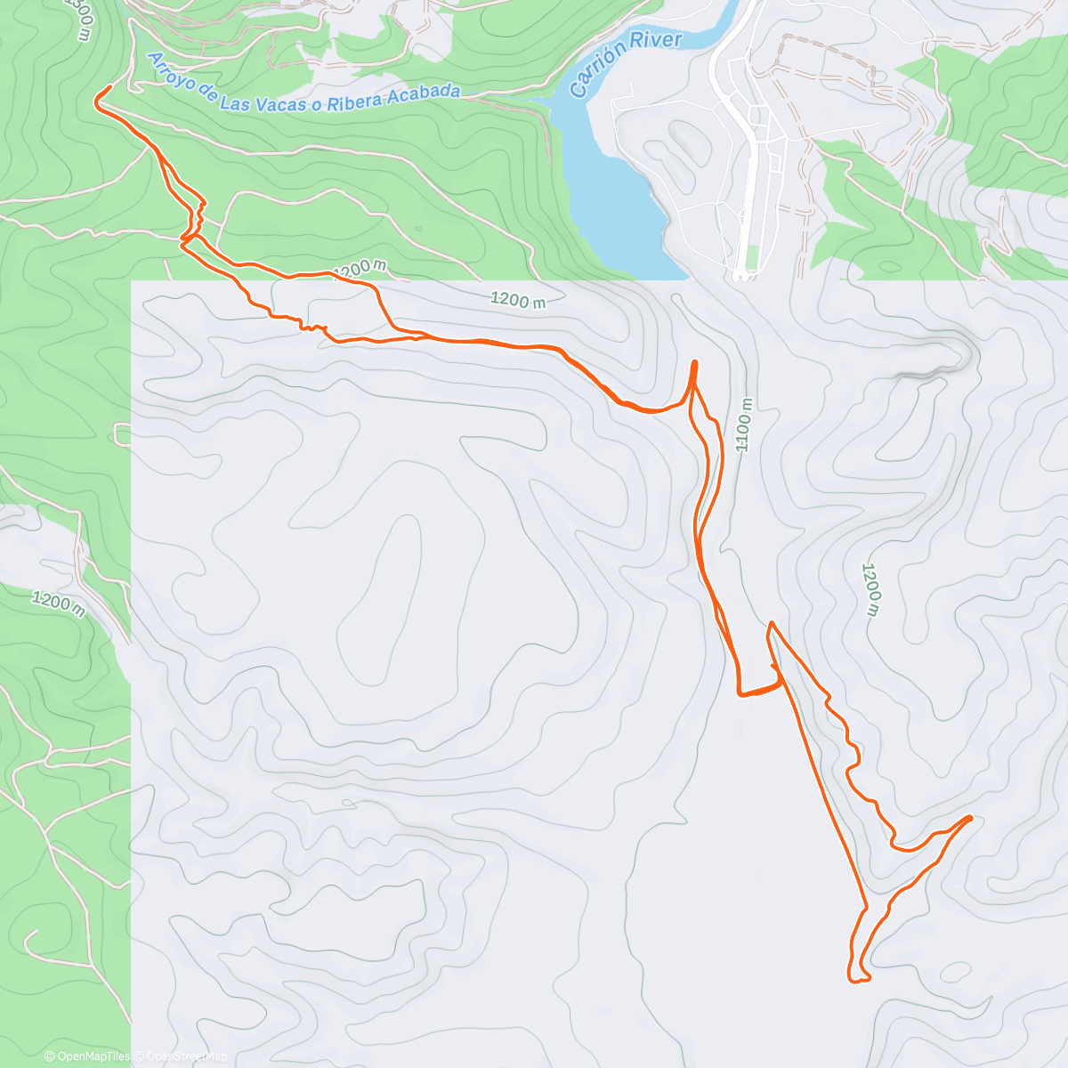 Карта физической активности (Salida breve por el Valle)