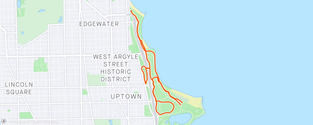 Map of the activity, ChiTown 10k