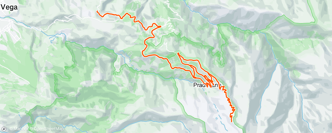 Map of the activity, Afternoon Ride