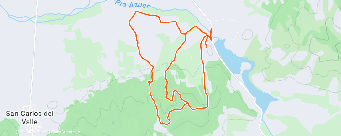 Map of the activity, 25-092 Coleto Loop con granizada