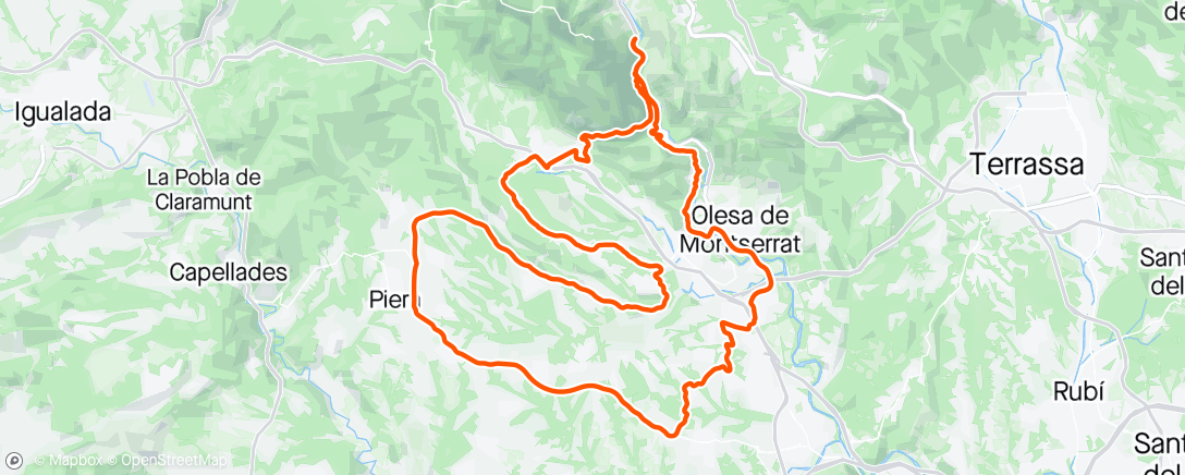 活动地图，ROAD - Monistrol - Abrera - Sant Esteve - Piera - Collbato - Monistrol 🚴🏼‍♂️🚴🏻‍♀️