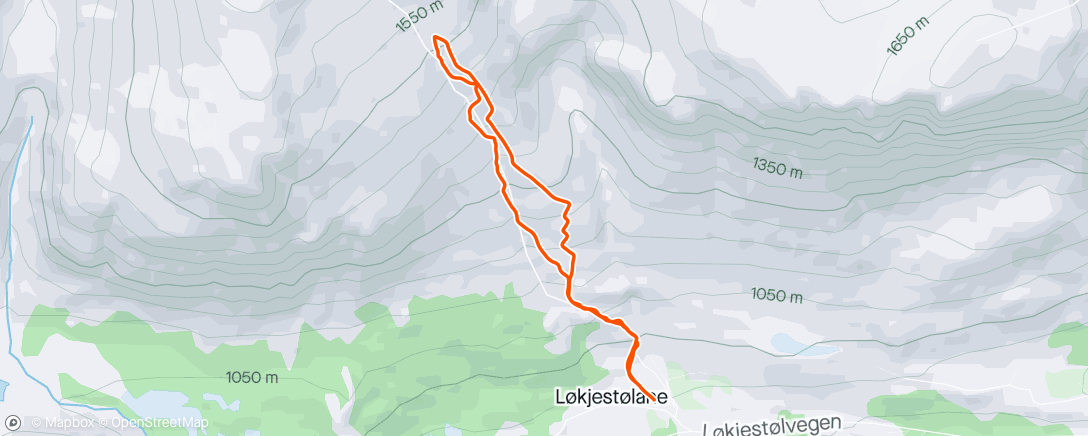 Mapa da atividade, Lunch Backcountry Ski
