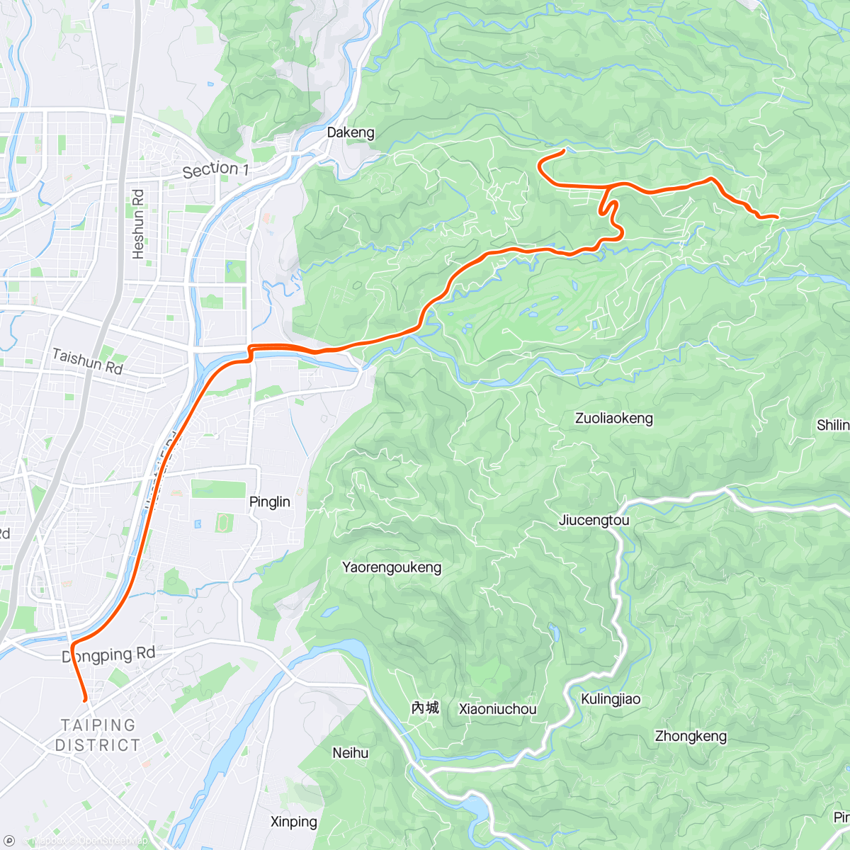 Mapa da atividade, 晨間騎乘