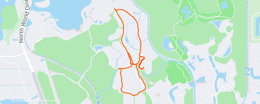 Map of the activity, Morning Run