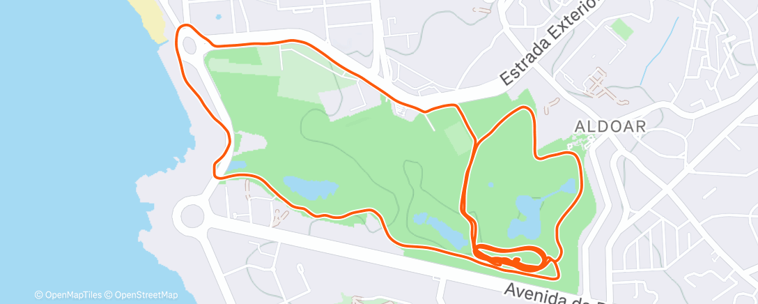 Map of the activity, Corrida matinal