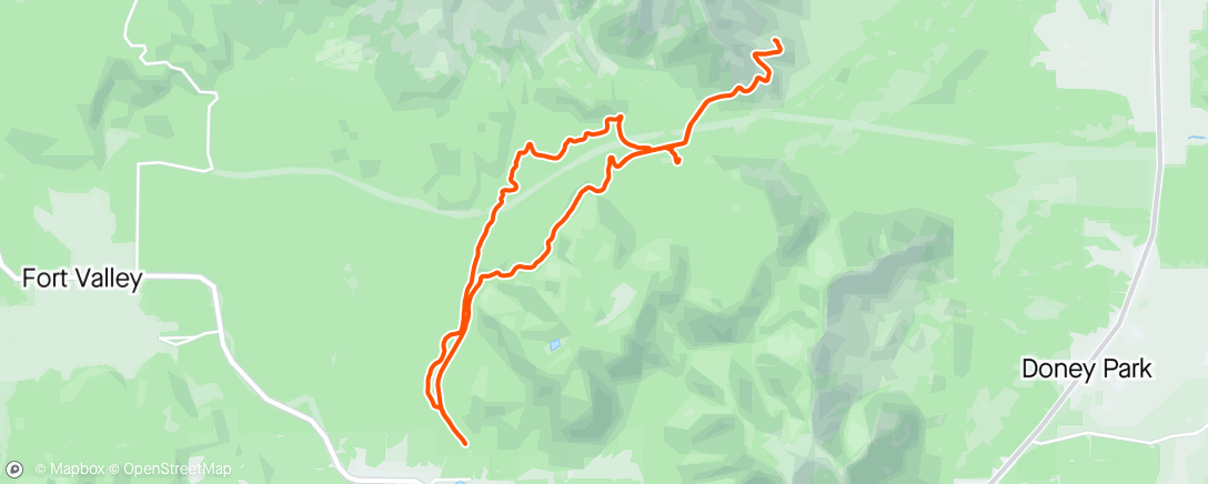 Map of the activity, Flagstaff, day 2