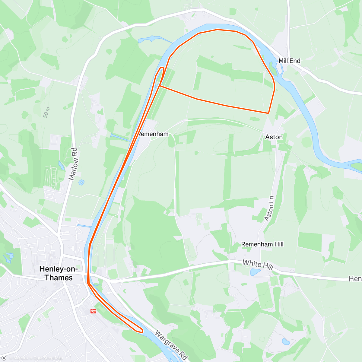 Map of the activity, EXR | Endurance Rally 3 in Henley