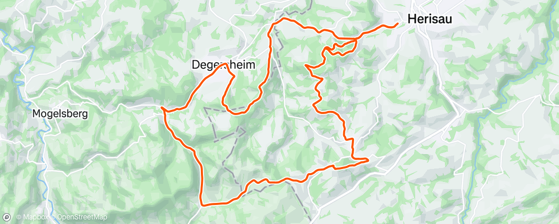 Map of the activity, Fahrt am Nachmittag