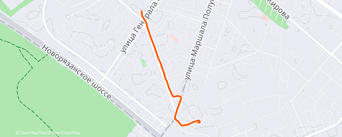 Map of the activity, Afternoon Walk