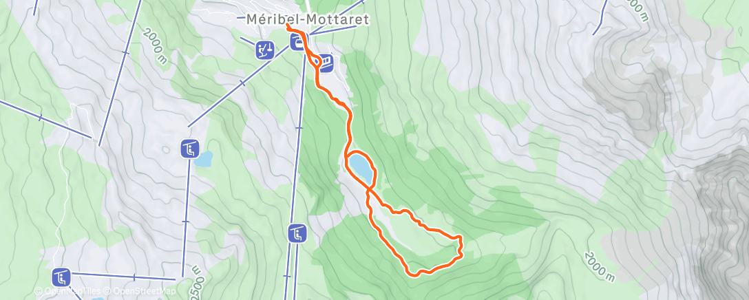 Map of the activity, 🌙 Afternoon Trail Run