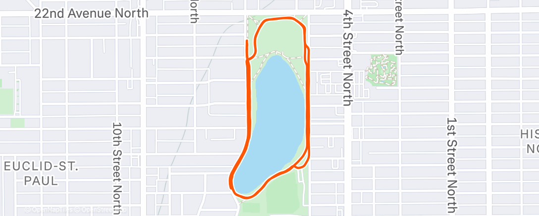 Карта физической активности (Lunch Run)