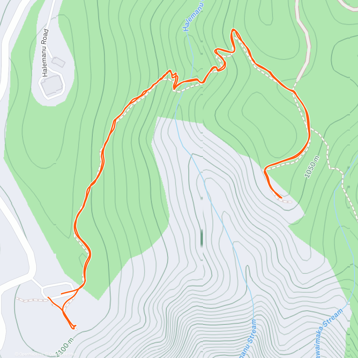 Map of the activity, Waimea Canyon