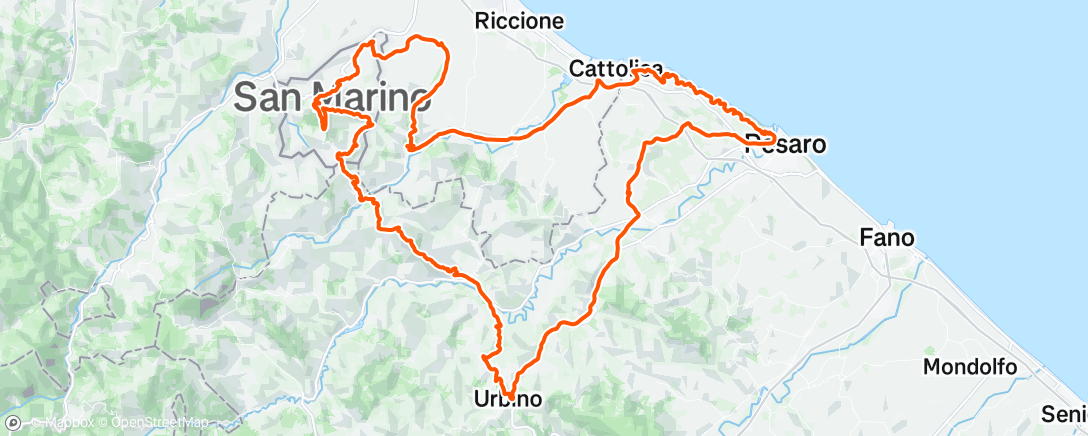 Map of the activity, Morning Ride