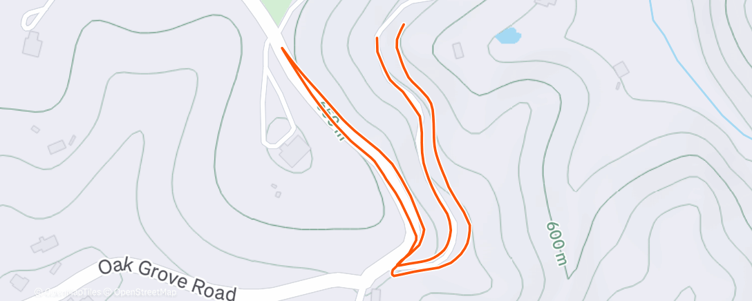 Map of the activity, Lunch Run