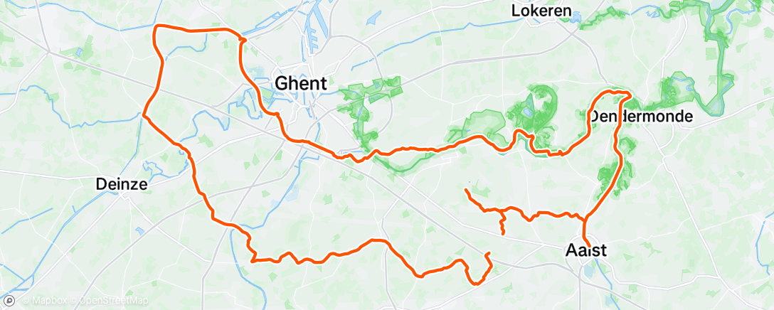 Map of the activity, Morning Ride
