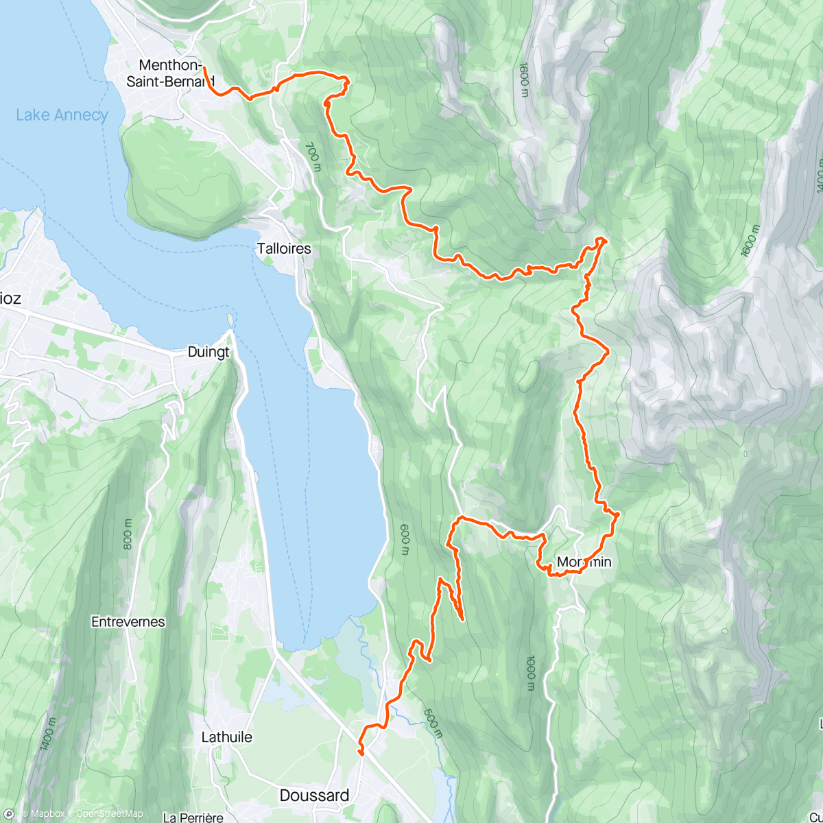 Map of the activity, Relais 3 de Maxi Race