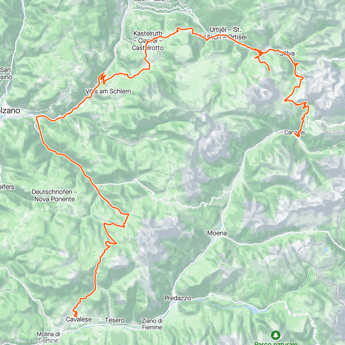 Map of the activity, Giro ditalia - quinto giorno 2024