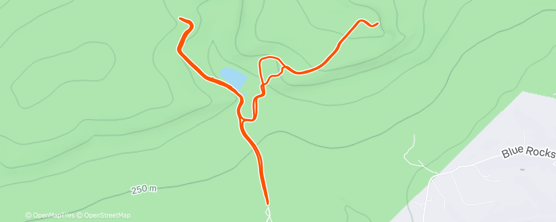 Map of the activity, The A, J & J 3:45 a.m. 3 Hill Special ✅💪
