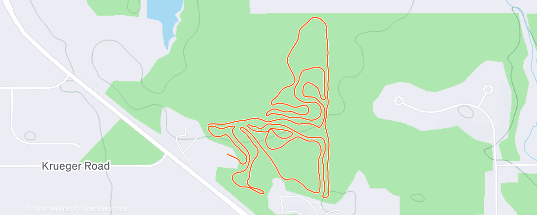 Map of the activity, Afternoon Nordic Ski