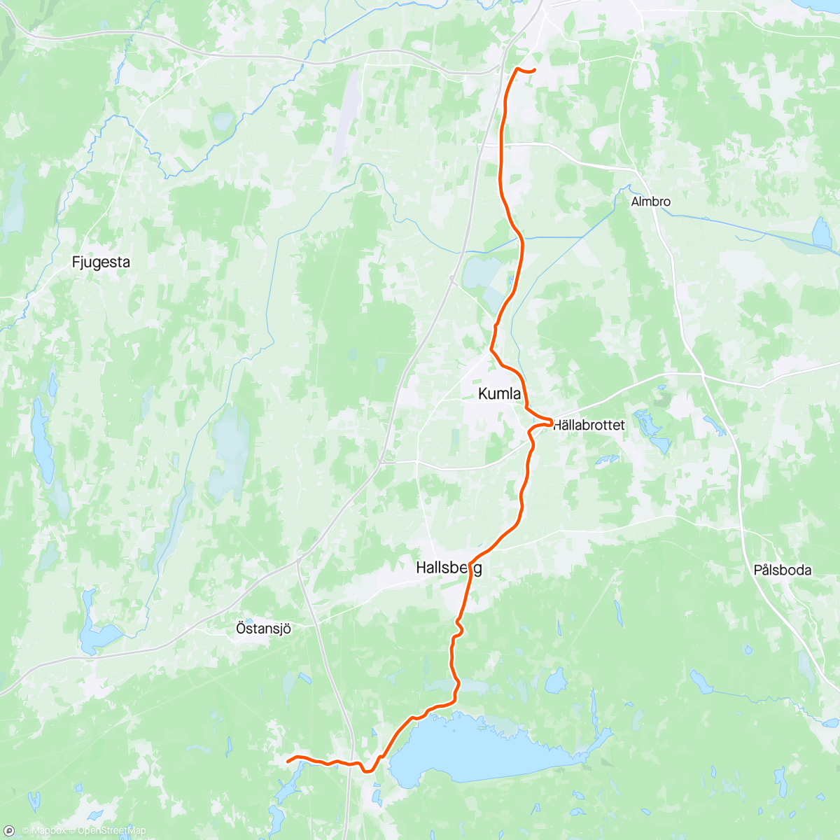 Mappa dell'attività Örebro-Tibon