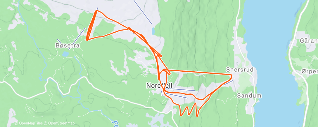 Map of the activity, Morning Alpine Ski