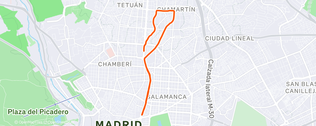 Map of the activity, Carrera de Empresas