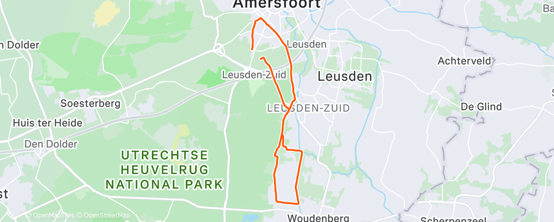 Map of the activity, Duurloop