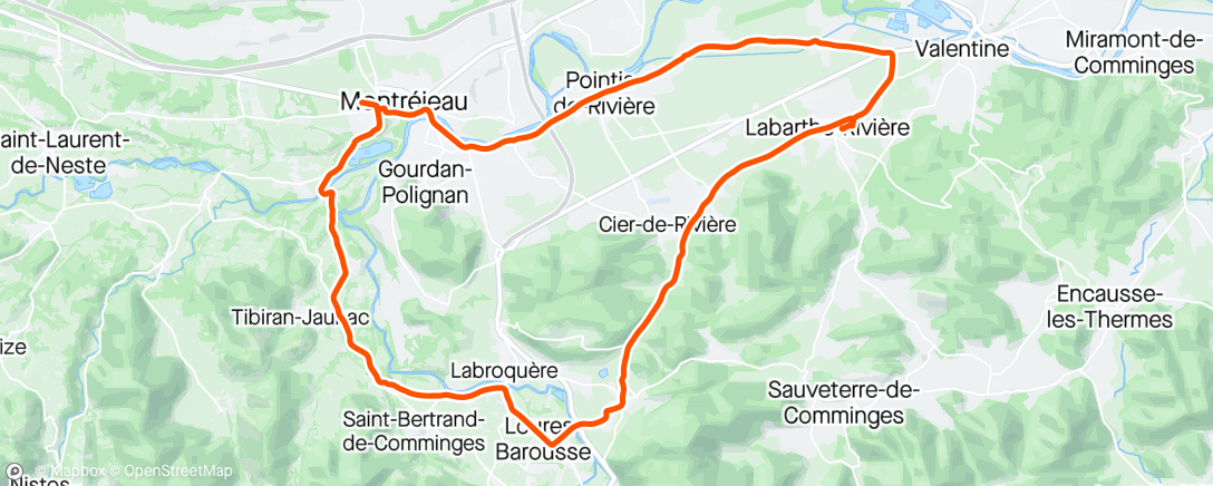 Map of the activity, Ballade avec pépé  au pied des Pyrénées très beaux paysages
