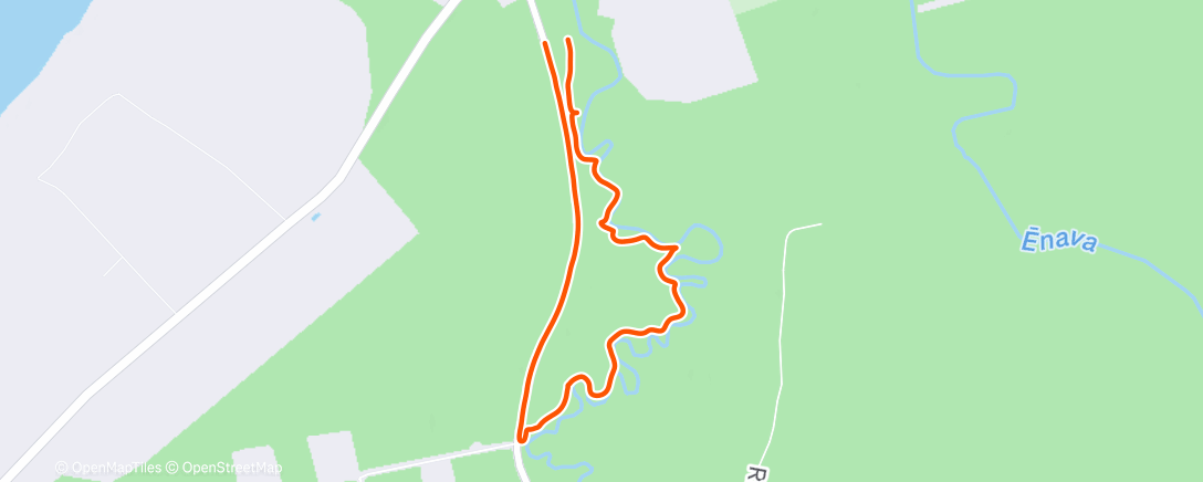 Map of the activity, Afternoon Walk