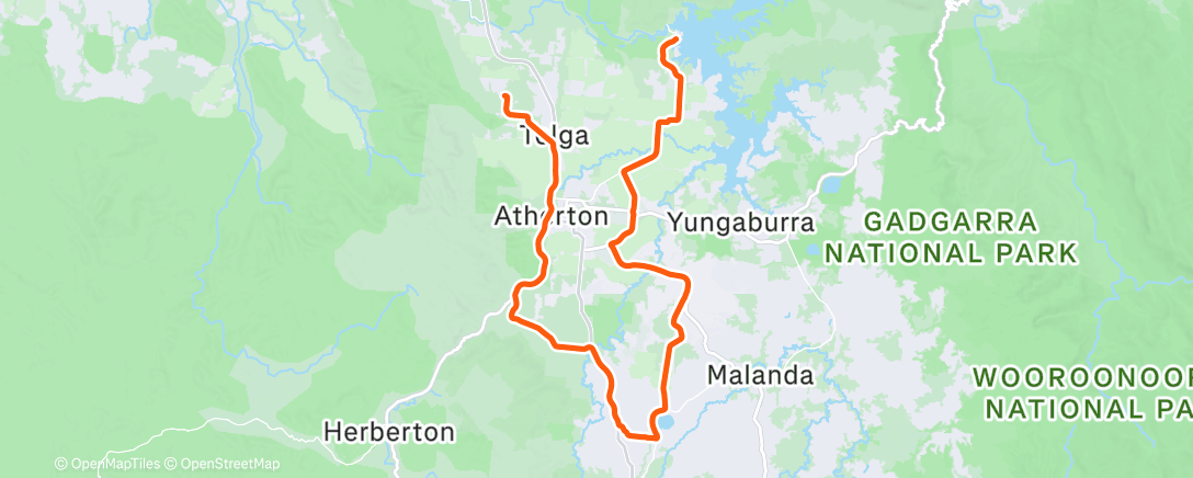 Map of the activity, Morning Ride