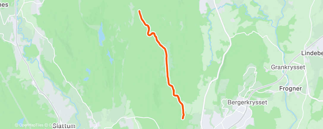 Map of the activity, Liten luftetur i tåka og løse spor, men digg å komme seg ut og nyte litt i dag og😇