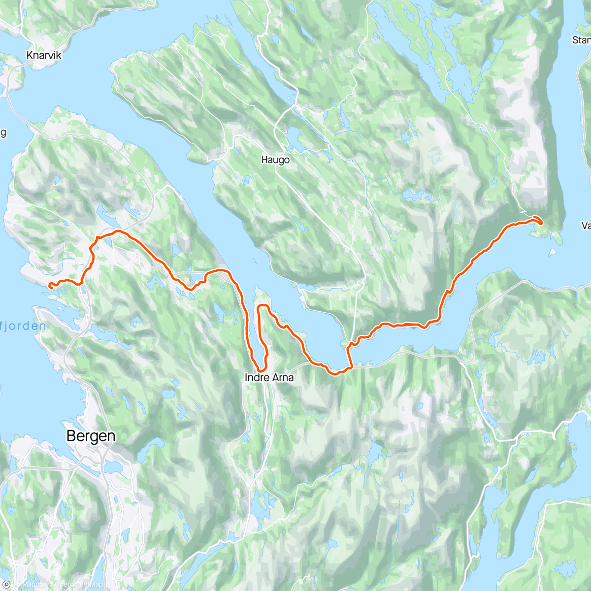 Mapa de la actividad (Icy weather in Bergen these days 😋❄️)