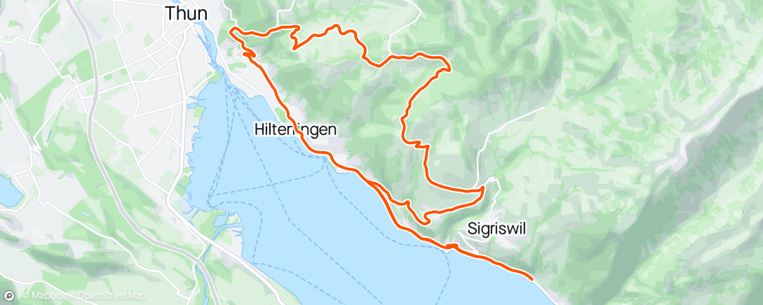 Map of the activity, Pfingstmontag