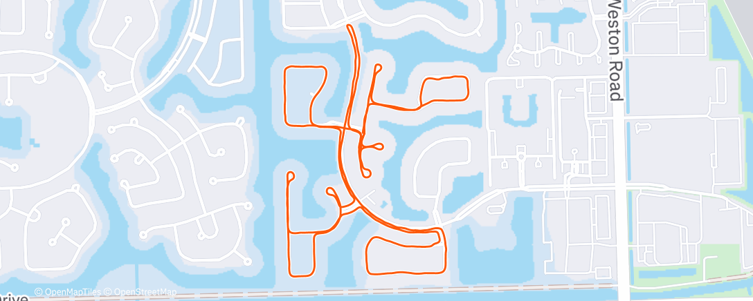 Map of the activity, Morning Run