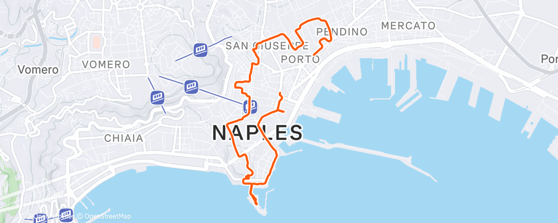 Map of the activity, Morning Run