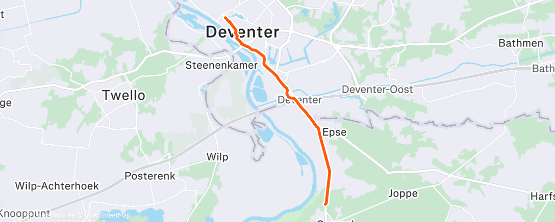 Map of the activity, Morning Ride