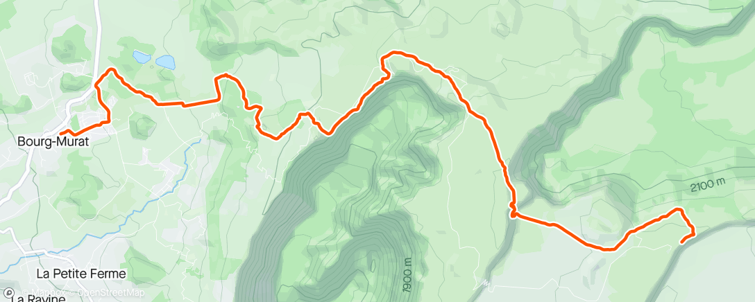アクティビティ「#67 Trail du volcan」の地図