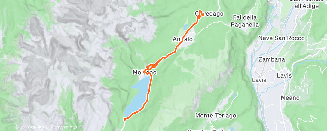 Map of the activity, Morning Ride