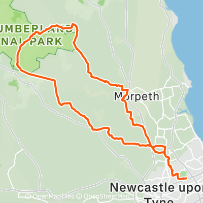 Rothbury Elsdon loop | 82.6 mi Cycling Route on Strava