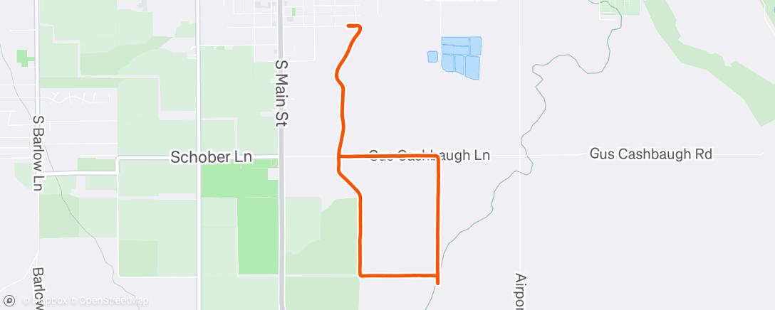 Map of the activity, Morning Run