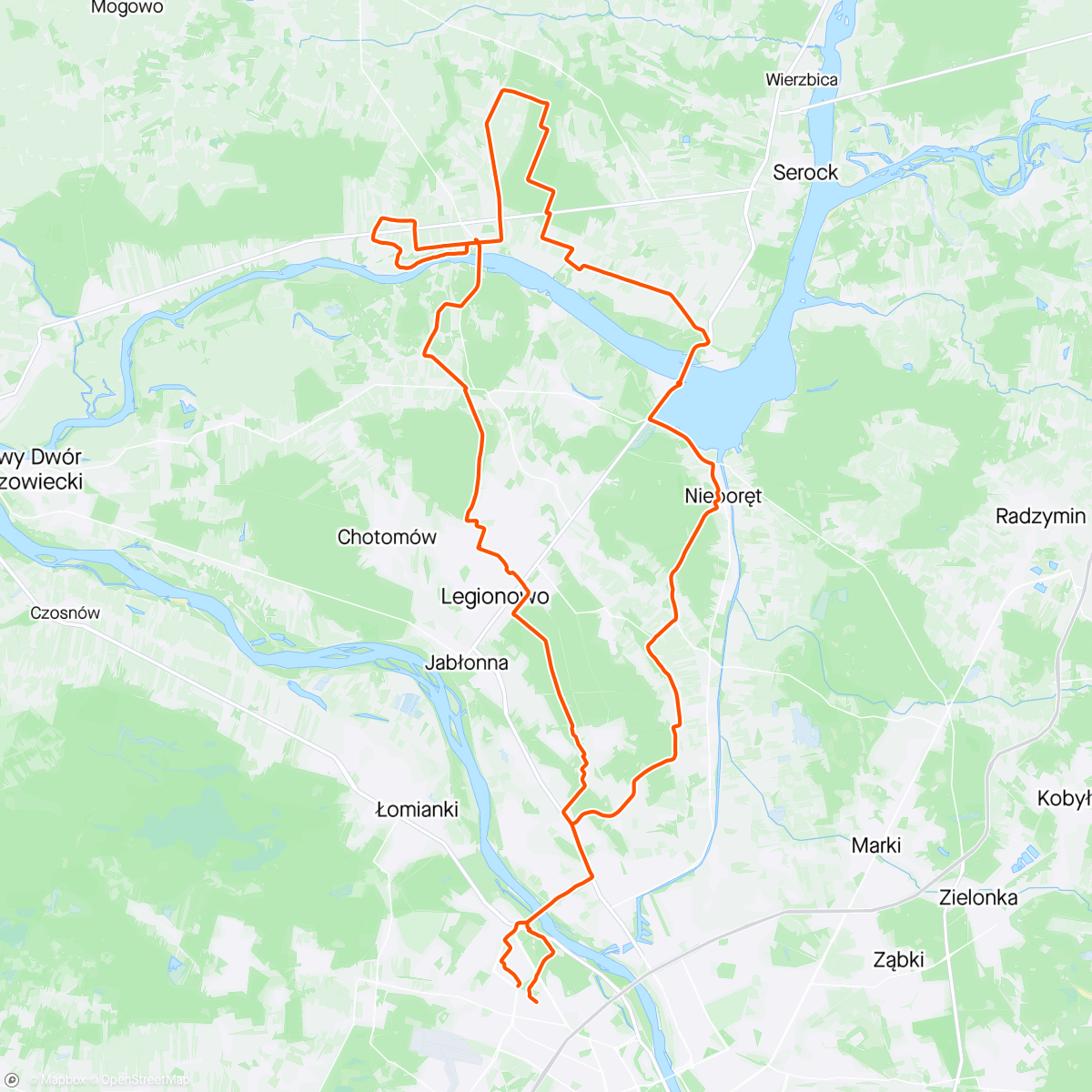 Map of the activity, NGE Na jabłka
