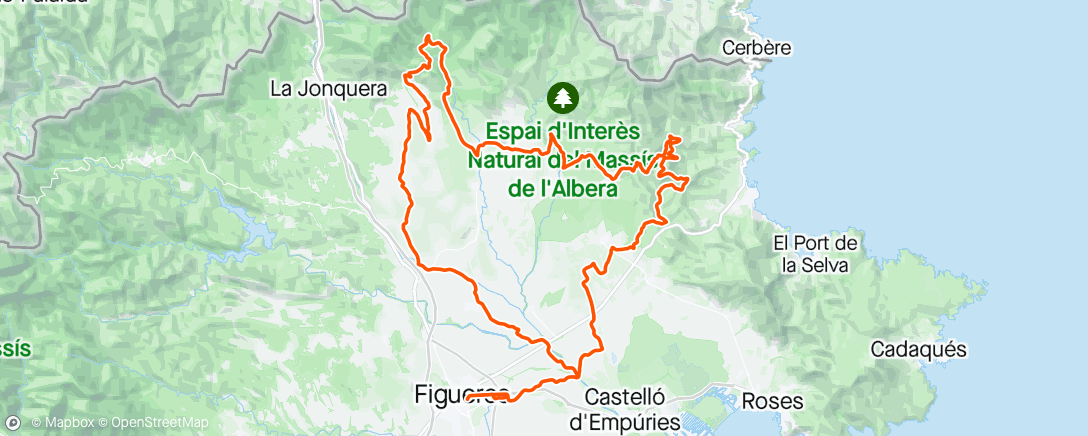 Mapa de la actividad (Traka north section with the Pas Normal crew 👌)